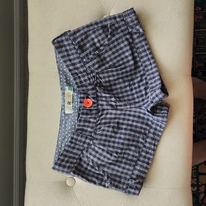 Gray plaid shorts